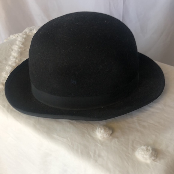 DESIGNER COLLECTION black wool Derby Men’s hat. Size 7 1/2. - Picture 12 of 12